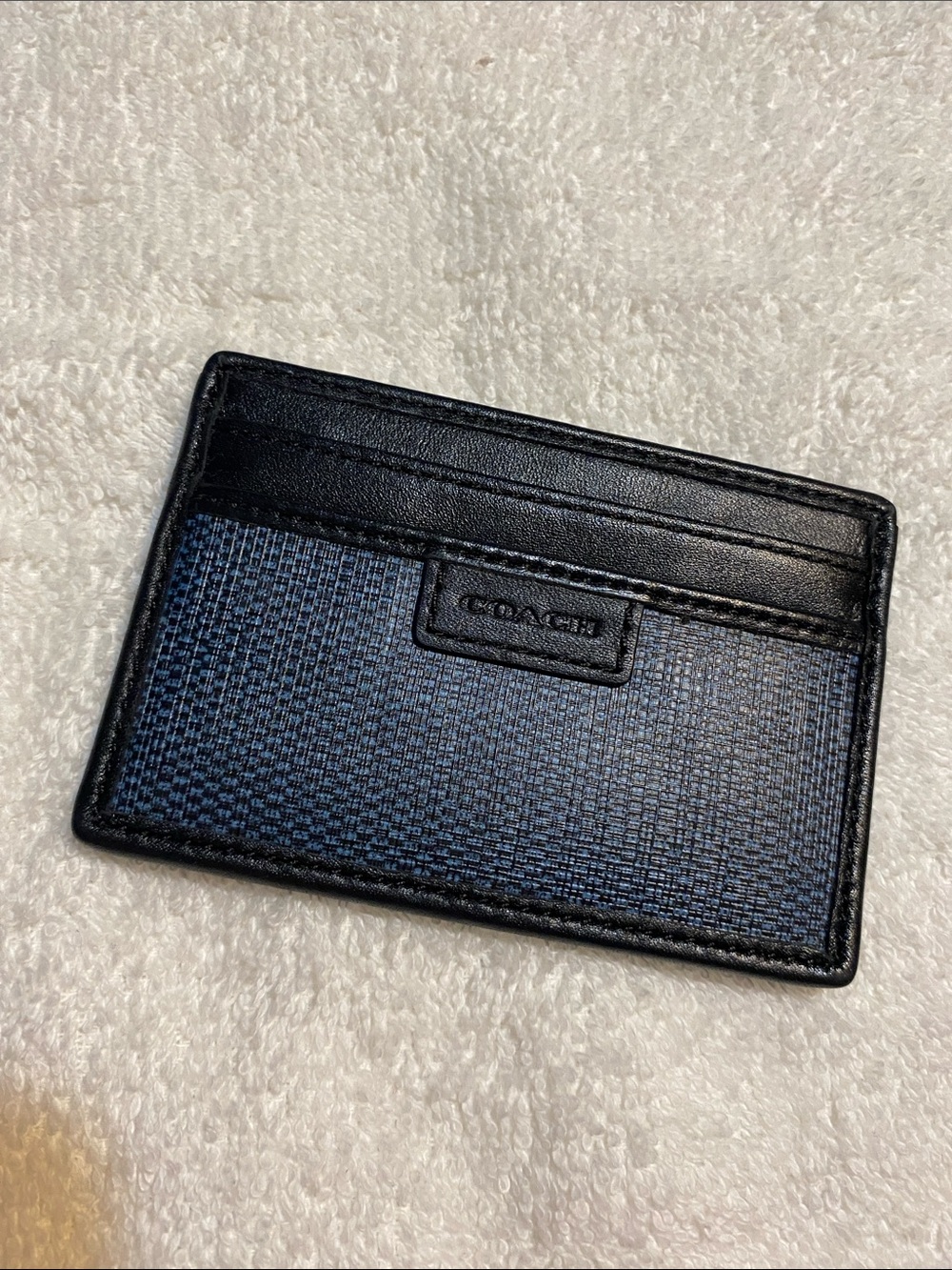 Coach Navy Card Case